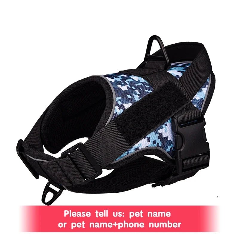 Arnés táctico personalizado para perro, ajustable. - PawPetty