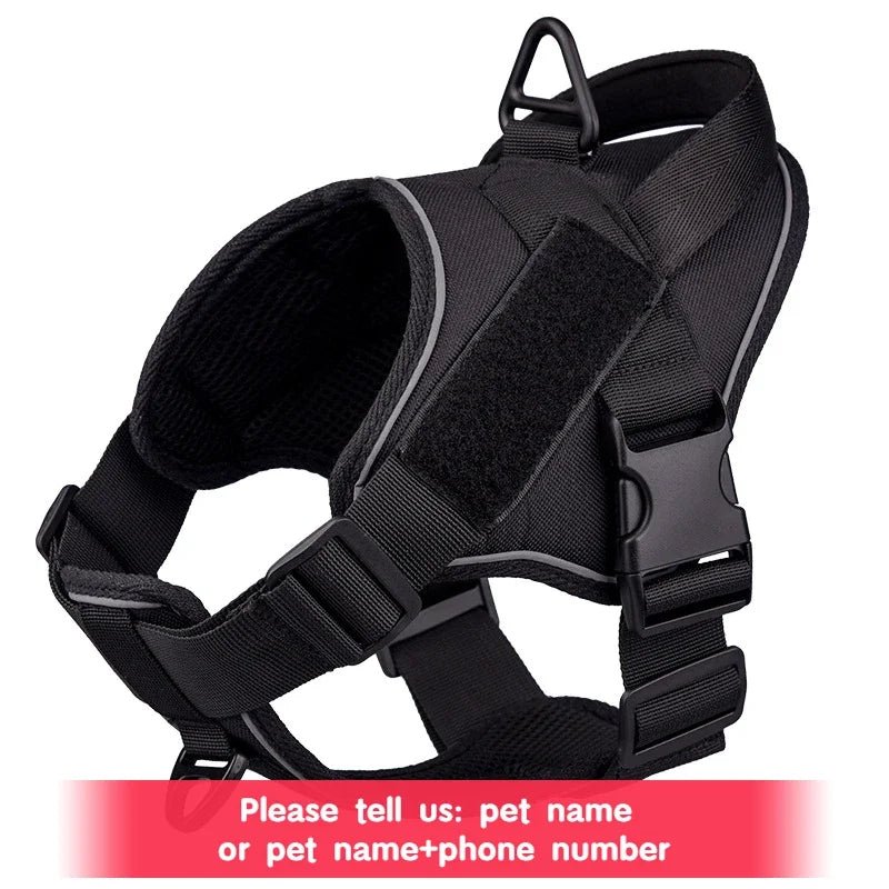 Arnés táctico personalizado para perro, ajustable. - PawPetty