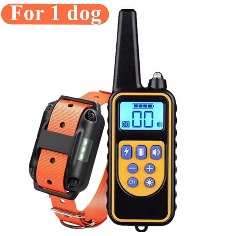 Collar de entrenamiento eléctrico para perros, resistente al agua, con control remoto, recargable y regulable.. - PawPetty