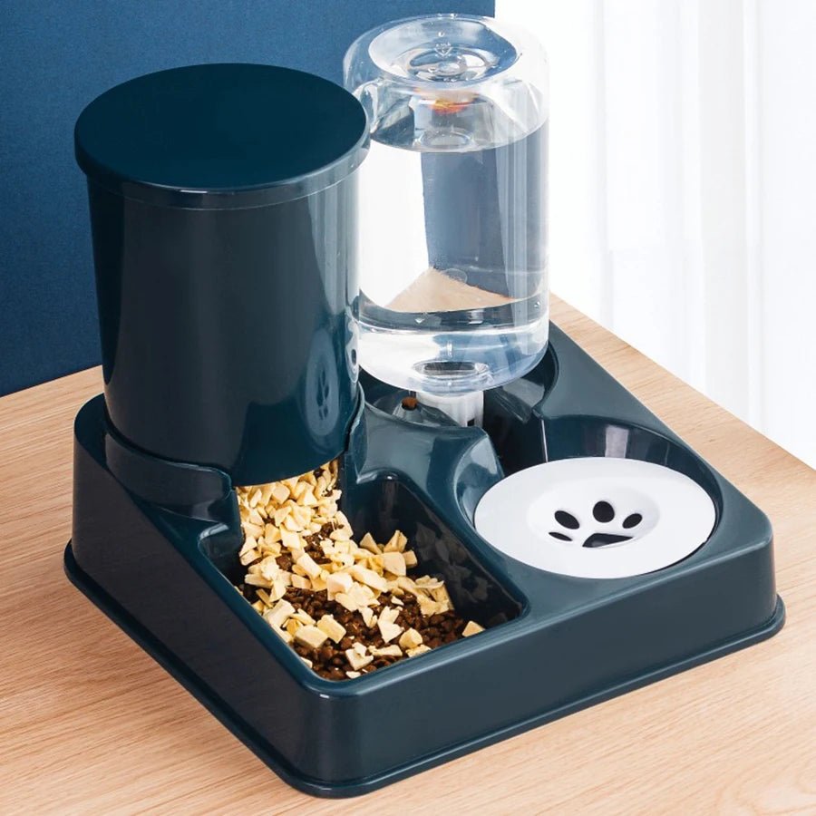 Dispensador automático de comida y agua para mascotas. - PawPetty