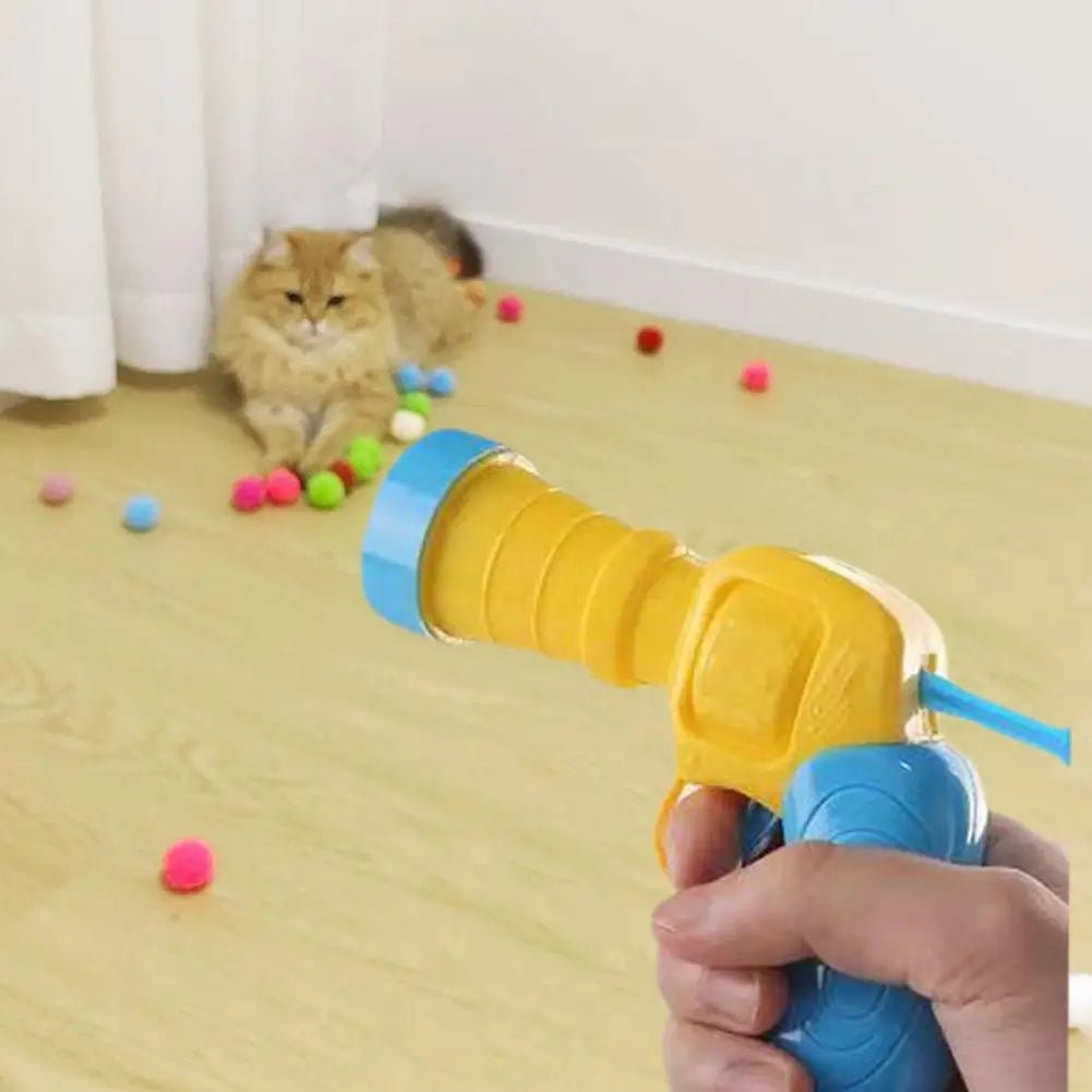 Pistola lanza bolas para gato. - PawPetty