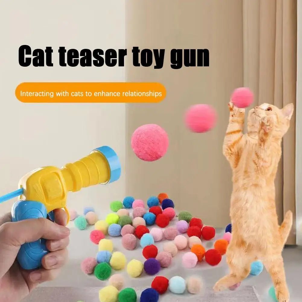 Pistola lanza bolas para gato. - PawPetty